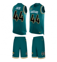 Men's Nike Jacksonville Jaguars #44 Myles Jack Limited Teal Green Tank Top Suit NFL Jersey