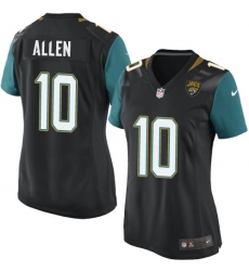 Women's Nike Jacksonville Jaguars #10 Brandon Allen Game Black Alternate NFL Jersey