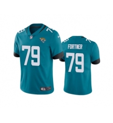 Men's Jacksonville Jaguars #79 Luke Fortner Teal Vapor Untouchable Limited Stitched Jersey