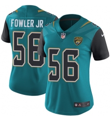 Women's Nike Jacksonville Jaguars #56 Dante Fowler Jr Teal Green Team Color Vapor Untouchable Limited Player NFL Jersey