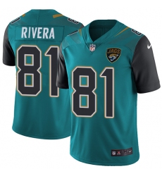 Youth Nike Jacksonville Jaguars #81 Mychal Rivera Teal Green Team Color Vapor Untouchable Limited Player NFL Jersey