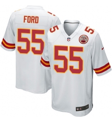 Men's Nike Kansas City Chiefs #55 Dee Ford Game White NFL Jersey