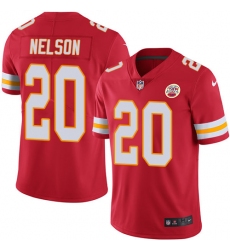 Youth Nike Kansas City Chiefs #20 Steven Nelson Red Team Color Vapor Untouchable Limited Player NFL Jersey