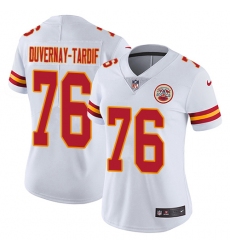 Women's Nike Kansas City Chiefs #76 Laurent Duvernay-Tardif White Vapor Untouchable Limited Player NFL Jersey