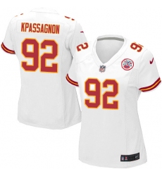 Women's Nike Kansas City Chiefs #92 Tanoh Kpassagnon Game White NFL Jersey