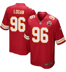 Men's Nike Kansas City Chiefs #96 Bennie Logan Game Red Team Color NFL Jersey